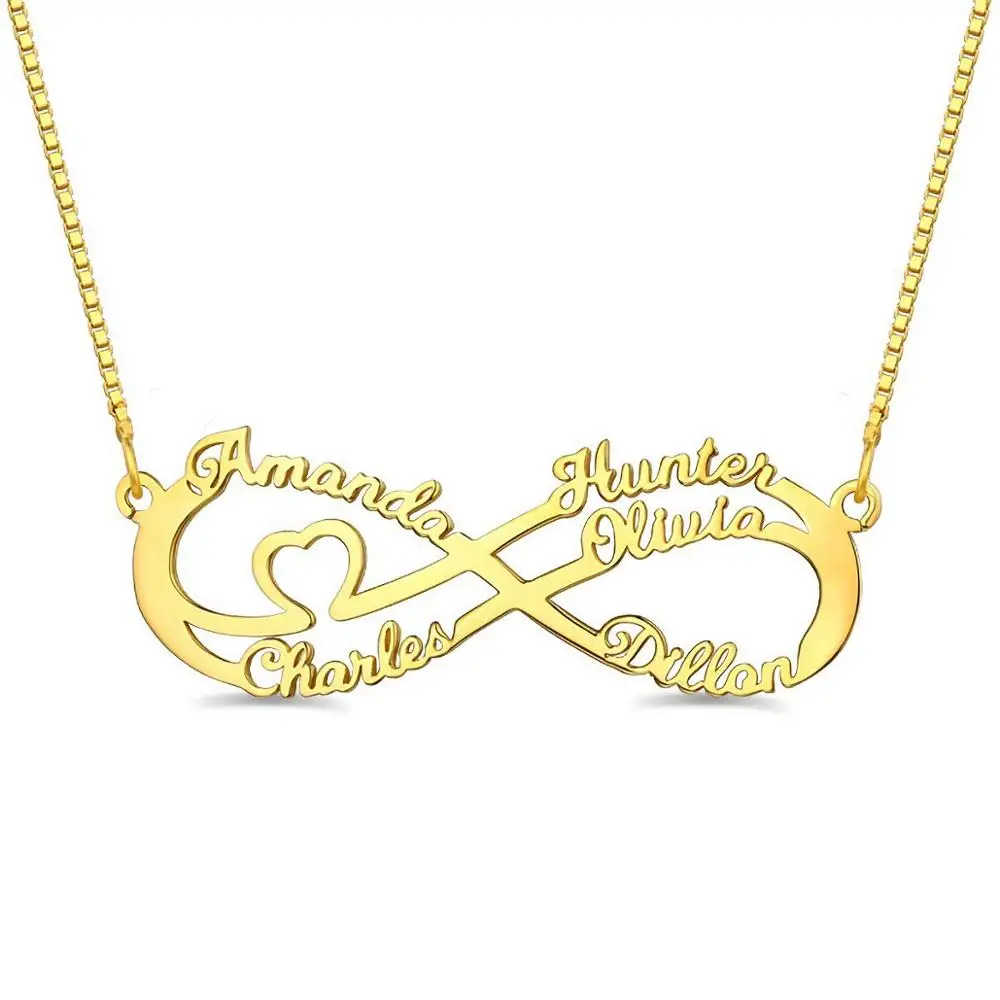 Personalized Custom 6 Names Heart Infinity Necklace Pendant for Women Family Jewelry Mom, Grandma, Friends Jewelry Gifts
Personalized Custom 6 Names Heart Infinity Necklace Pendant for Women Family Jewelry Mom, Grandma, Friends Jewelry Gifts