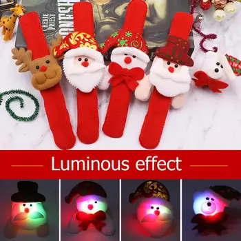 12pcs Xmas Pat Circle Wristband Slap Bracelets Dazzling Toy Ornaments Kid Gifts Good Visual Creating Atmospheric Effect
12pcs Xmas Pat Circle Wristband Slap Bracelets Dazzling Toy Ornaments Kid Gifts Good Visual Creating Atmospheric Effect