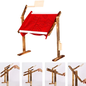 Frame Wood Adjustable Desktop Chinese Lightweight Craft Practical Solid Handwork Embroidery Tool Stand Cross Stitch Rack
Frame Wood Adjustable Desktop Chinese Lightweight Craft Practical Solid Handwork Embroidery Tool Stand Cross Stitch Rack