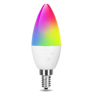 Smart LED Bulb Chandelier, 5W, Home Voice Control Candle Light WiFi Discoloration, for Alexa and Google Home Compatible
Smart LED Bulb Chandelier, 5W, Home Voice Control Candle Light WiFi Discoloration, for Alexa and Google Home Compatible