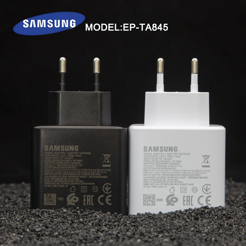 Original Samsung 45W USB-C Super Adaptive Fast Charge Charger EP-TA845 For Samsung GALAXY Note 10 Plus Note10Plus 5G A91 5ACable
Original Samsung 45W USB-C Super Adaptive Fast Charge Charger EP-TA845 For Samsung GALAXY Note 10 Plus Note10Plus 5G A91 5ACable