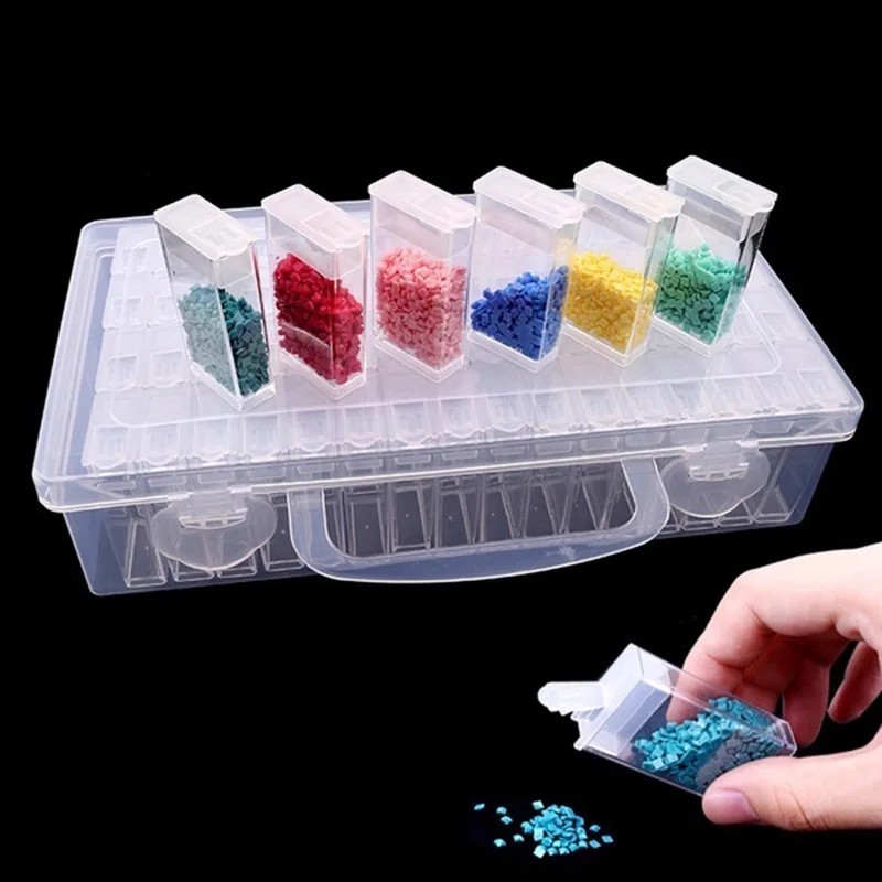 Diamond Painting Storage Containers, Portable Bead Storage Container 64 Gird Diamond Painting Accessories
Diamond Painting Storage Containers, Portable Bead Storage Container 64 Gird Diamond Painting Accessories
