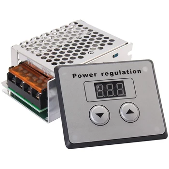 SCR Voltage Regulator Dimmer 4000W 220V AC Power Regulator Electric Motor Speed Controller Thermostat for Small Motors
SCR Voltage Regulator Dimmer 4000W 220V AC Power Regulator Electric Motor Speed Controller Thermostat for Small Motors