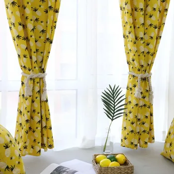 Northern European Yellow Pineapple Shading Curtain Children's Room Curtains for Living Room Curtains for Bedroom
Northern European Yellow Pineapple Shading Curtain Children's Room Curtains for Living Room Curtains for Bedroom