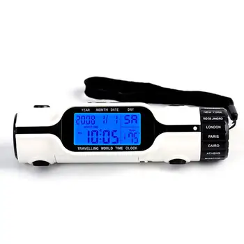 LED Digital Alarm Clock Thermometer LCD Display Flashlight Date Travel Alarm 45DC24
LED Digital Alarm Clock Thermometer LCD Display Flashlight Date Travel Alarm 45DC24
