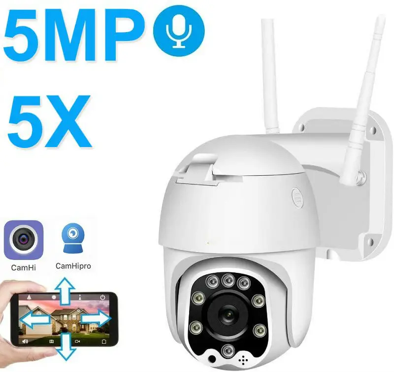 Cloud 1080P WiFi PTZ Camera Outdoor 2MP Auto Tracking CCTV Home Security IP Camera 4MM Onvif WiFi PTZ Speed Dome Camera
Cloud 1080P WiFi PTZ Camera Outdoor 2MP Auto Tracking CCTV Home Security IP Camera 4MM Onvif WiFi PTZ Speed Dome Camera