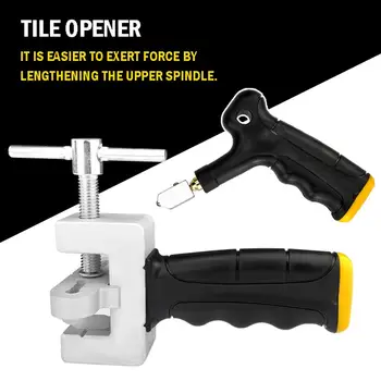 Multi-functional Glass Cutter Hand Grip Roller Labor-saving Ceramic Cutting Tools with Spare Cutter Heads Standby Footpads