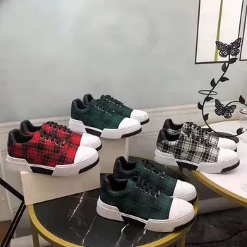 New style Top quality Light and comfortable Classic check pattern canvas plaid designer brand women's casual shoes size 35-41
New style Top quality Light and comfortable Classic check pattern canvas plaid designer brand women's casual shoes size 35-41