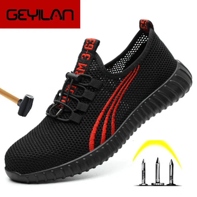 Safety Shoes Men's Steel Toe Lightweight Anti-smashing Indestructible breathable Sneakers Men Outdoor Toe Footwear Work Safety46
Safety Shoes Men's Steel Toe Lightweight Anti-smashing Indestructible breathable Sneakers Men Outdoor Toe Footwear Work Safety46
