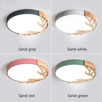 Nordic macaron lamp modern led ceiling light bedroom lamp bedroom round lamp solid wood antlers ceiling lamp rc lights lamps24W
Nordic macaron lamp modern led ceiling light bedroom lamp bedroom round lamp solid wood antlers ceiling lamp rc lights lamps24W