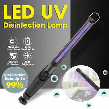 Rechargeable 40W 30 LED UVC Ultraviolet lamp Bulb Bactericidal lamp Germicidal Disinfect UV light Sterilize Deodor USB Charging
Rechargeable 40W 30 LED UVC Ultraviolet lamp Bulb Bactericidal lamp Germicidal Disinfect UV light Sterilize Deodor USB Charging