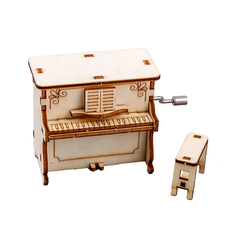 DIY Science and Education Intelligence Handmade Creative Wooden Assembly Piano Music Box Eight-tone Box Children's Model Toys
DIY Science and Education Intelligence Handmade Creative Wooden Assembly Piano Music Box Eight-tone Box Children's Model Toys