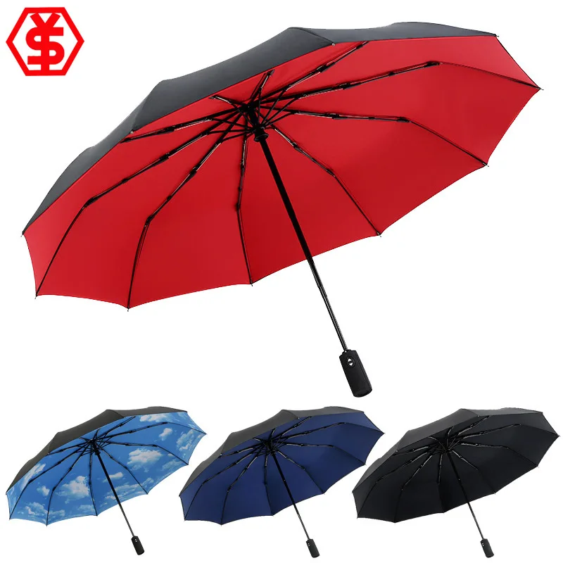 Three Fold Fully Automatic Development 10 Bone Extra-large Double Layer Folding Umbrella Gift Advertising Umbrella
Three Fold Fully Automatic Development 10 Bone Extra-large Double Layer Folding Umbrella Gift Advertising Umbrella