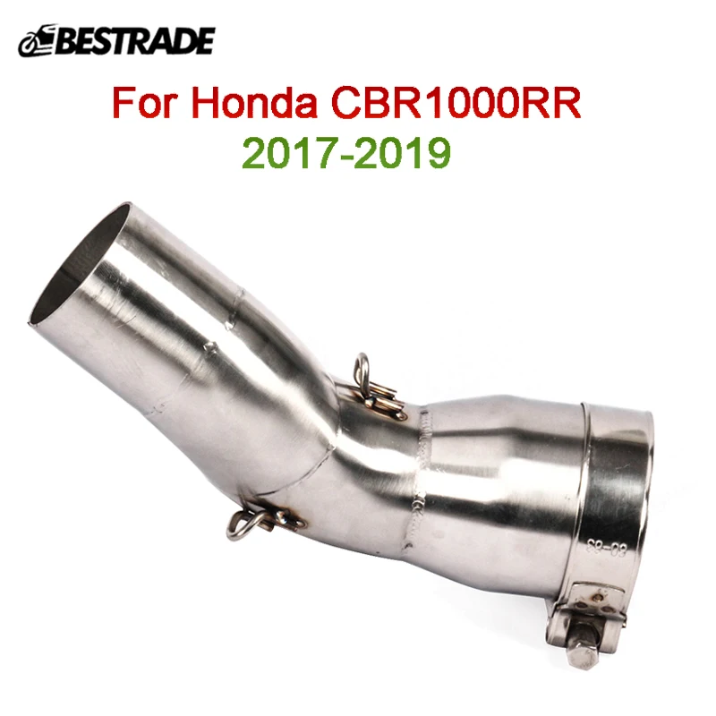 

Mid Pipe For Honda CBR1000RR 2017 2018 2019 Motorcycle Exhaust Middle Connect Link Tips Slip On 51mm Mufflers Stainless Steel