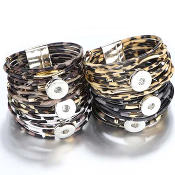 Snap Button Jewelry 18mm Snap Button Bracelet Punk Multilayer Leather Leopard Magnet Buckle Bracelet Armband Snaps Jewelry
Snap Button Jewelry 18mm Snap Button Bracelet Punk Multilayer Leather Leopard Magnet Buckle Bracelet Armband Snaps Jewelry