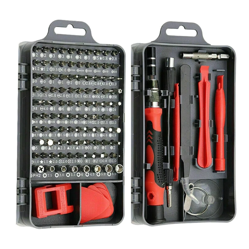115 in 1 Clock Mobile Phone Repair Kit Multiple Combinations Screwdriver Set R9JC
115 in 1 Clock Mobile Phone Repair Kit Multiple Combinations Screwdriver Set R9JC