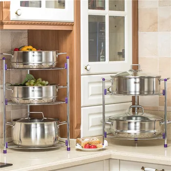 3 Tier Kitchen Pot Rack Crock Pot Shelf Round Shelf Storage Tower Crock Pot Heat Insulation Pots Holder Organizer
3 Tier Kitchen Pot Rack Crock Pot Shelf Round Shelf Storage Tower Crock Pot Heat Insulation Pots Holder Organizer
