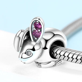 XiaoJing 925 sterling silver fashion Lovely Pink CZ Rabbit beads charms for women fit original Pandora bracelets jewelry GIFT
XiaoJing 925 sterling silver fashion Lovely Pink CZ Rabbit beads charms for women fit original Pandora bracelets jewelry GIFT