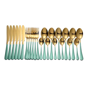 Lingeafey Tableware 24 Pcs Complete Dinnerware Set Steel Stainless Steel Cutlery Spoon Fork Knife Spoon Set Dropshipping 2020
Lingeafey Tableware 24 Pcs Complete Dinnerware Set Steel Stainless Steel Cutlery Spoon Fork Knife Spoon Set Dropshipping 2020