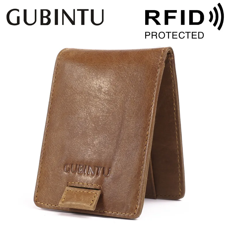 GUBINTU Dual-pull Leather Anti-magnetic RFID Wallet Multi-purpose Purse Cowhide Wallet for Men Bag High-quality Free Shipping
GUBINTU Dual-pull Leather Anti-magnetic RFID Wallet Multi-purpose Purse Cowhide Wallet for Men Bag High-quality Free Shipping