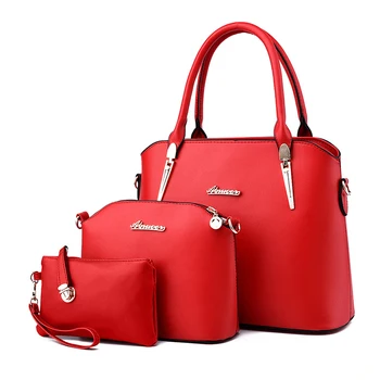 Women Bags Set 3 Pcs Leather Handbag Compound Bag Tote Bags Ladies Shoulder Handbag+messenger Bag+purse Female Big Stereotypes 
Women Bags Set 3 Pcs Leather Handbag Compound Bag Tote Bags Ladies Shoulder Handbag+messenger Bag+purse Female Big Stereotypes