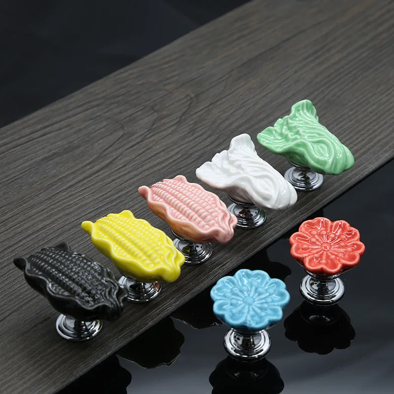 Cartoon Pastoral Style Ceramic Handle Drawer Cabinet Door Modern Minimalist Color Single Bore Handle
Cartoon Pastoral Style Ceramic Handle Drawer Cabinet Door Modern Minimalist Color Single Bore Handle