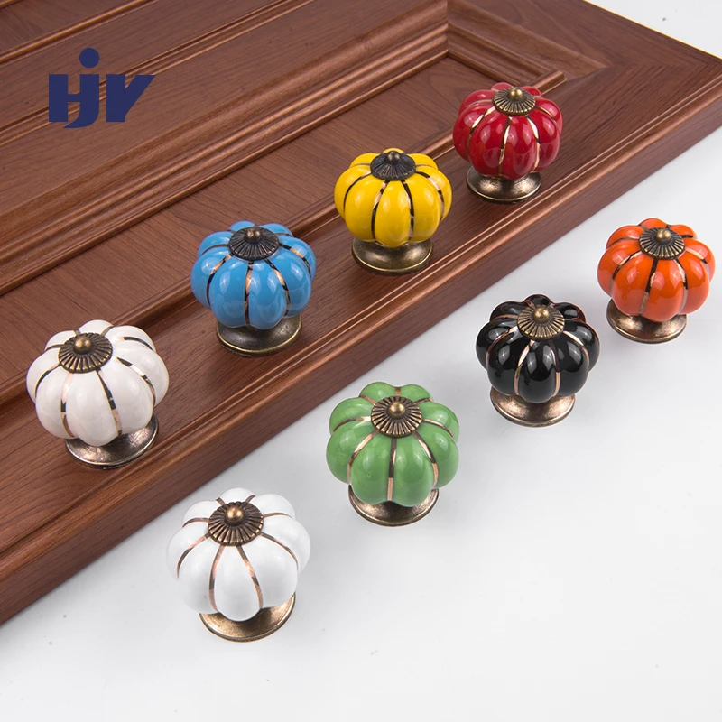 Ceramic Handles Pumpkin Cabinet Handle Knobs Cupboard Single Hole Handles Furniture Hardware Kitchen Pull Handle 8 Colors
Ceramic Handles Pumpkin Cabinet Handle Knobs Cupboard Single Hole Handles Furniture Hardware Kitchen Pull Handle 8 Colors
