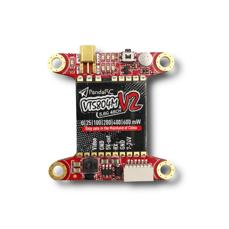 VT5804M V2 48CH 5.8G Transmitter 2KM Pit Mode/25/100/200/400/600mW 7-24V with Mic MMCX Betaflight OSD for CC3D NAZE32 F3 F4 FC
VT5804M V2 48CH 5.8G Transmitter 2KM Pit Mode/25/100/200/400/600mW 7-24V with Mic MMCX Betaflight OSD for CC3D NAZE32 F3 F4 FC