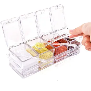 Spice Pots Seasoning Acrylic Seasoning Box Condiment Jars Storage Box Practuical Cruet Kitchen Tools
Spice Pots Seasoning Acrylic Seasoning Box Condiment Jars Storage Box Practuical Cruet Kitchen Tools