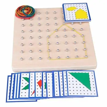Children's Montessori Mathematics Geometry Teaching Aids Toys Puzzle Jigsaw Nail Boards For Kids Early Intellectual Development
Children's Montessori Mathematics Geometry Teaching Aids Toys Puzzle Jigsaw Nail Boards For Kids Early Intellectual Development