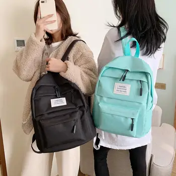 Fashion Nylon Girls Student Backpack Preppy Style Large Capacity Shoulders School Book Bag Durable Casual Zipper Rucksacks 
Fashion Nylon Girls Student Backpack Preppy Style Large Capacity Shoulders School Book Bag Durable Casual Zipper Rucksacks