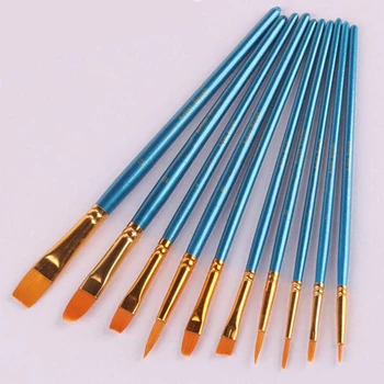 10pcs Watercolor Gouache Paint Brushes Different Shape Round Pointed Tip Nylon Hair Painting Brush Pen Set DIY Tools Art Supply
10pcs Watercolor Gouache Paint Brushes Different Shape Round Pointed Tip Nylon Hair Painting Brush Pen Set DIY Tools Art Supply