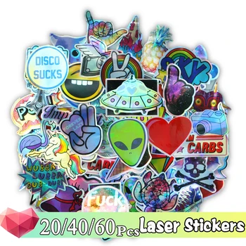 60/40/20 Pcs/Lot Cool Laser Star Stickers for Notebook Trolley Case Skateboard Guitar Luggage Colorful Sticker Pack Decals Toy
60/40/20 Pcs/Lot Cool Laser Star Stickers for Notebook Trolley Case Skateboard Guitar Luggage Colorful Sticker Pack Decals Toy