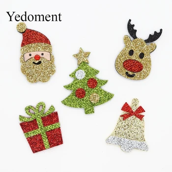 10PCS Glitter Leather Non-Woven Fabric For Hair Clips, Christmas Applique Patches DIY Craft Decoration Y19070301
10PCS Glitter Leather Non-Woven Fabric For Hair Clips, Christmas Applique Patches DIY Craft Decoration Y19070301