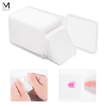 200 pièces Non pelucheux démaquillant coton lingettes absorbant UV Gel vernis à ongles dissolvant nettoyant Non toxique serviettes en papier pour le vernis à ongles(China)