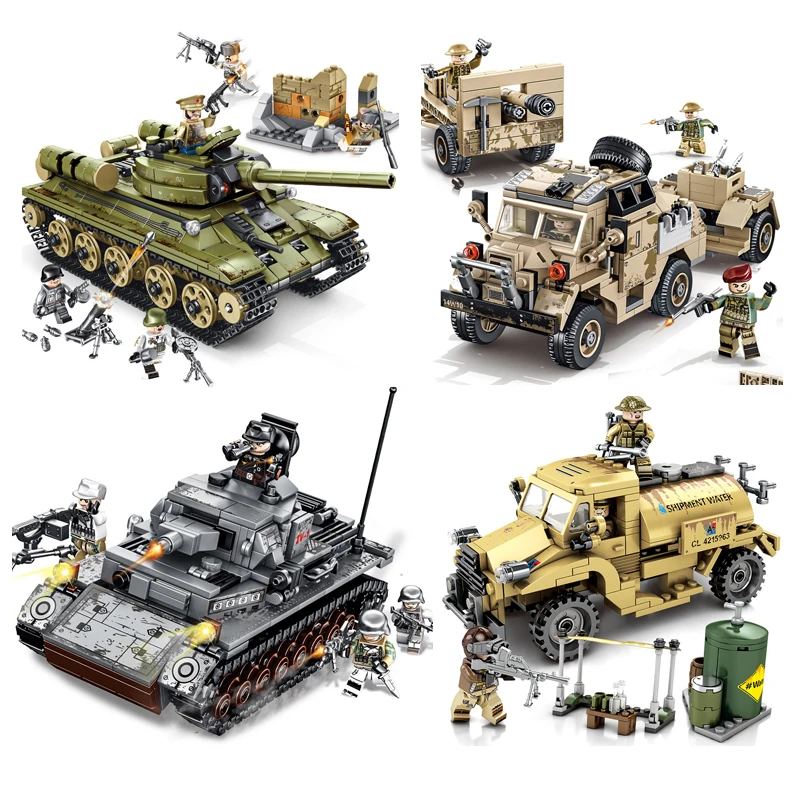 Military WW2 Panzer Tank Building Blocks Model German Soldiers Modern Weapon Armored Car Legoing Figures Bricks Kids Toy Gifts
Military WW2 Panzer Tank Building Blocks Model German Soldiers Modern Weapon Armored Car Legoing Figures Bricks Kids Toy Gifts