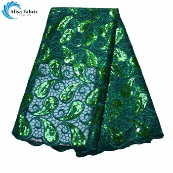 African Green Lace Fabrics 2019 High Qualiy Nigerian Net Lace Fabrics With Embroidery Lace And Sequins 5 Yards/pcs For Sewing
African Green Lace Fabrics 2019 High Qualiy Nigerian Net Lace Fabrics With Embroidery Lace And Sequins 5 Yards/pcs For Sewing