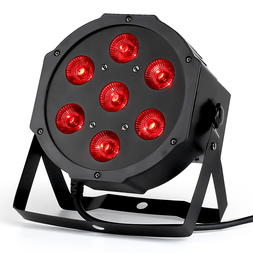 CREE RGBW 4в1 7x12 Вт led par DMX сценические огни бизнес Led плоский Par высокомощный свет с