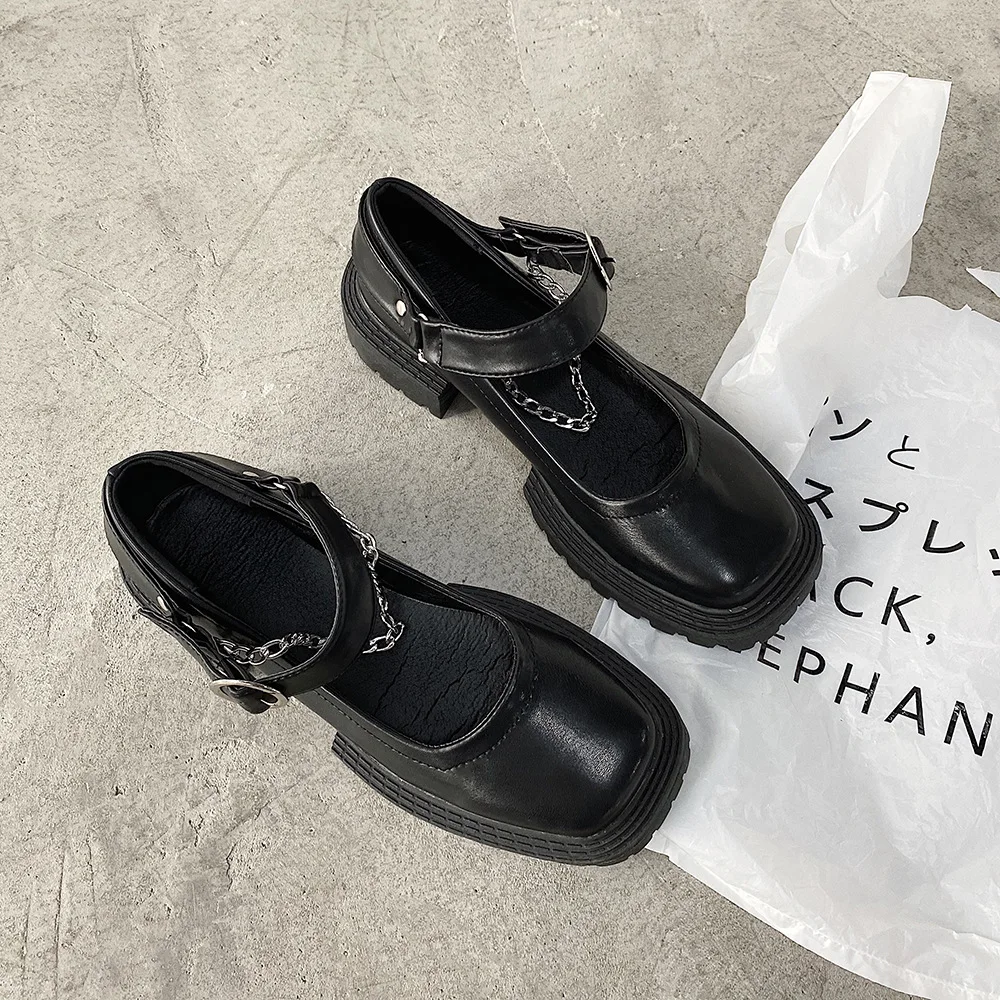 Фото Новый 2021 женская обувь на толстой мягкой подошве из Pu искусственной кожи кожаные