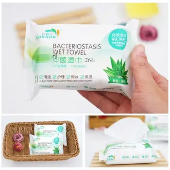 26 PCS Disinfection Wipes Antiseptic Non-Alcohol Wet Wipes Skin Cleaning Care Antibacterial Protective Disinfected Paper TSLM1