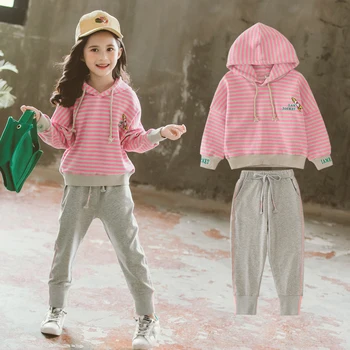 Girls Clothes 2019 Kids Children Clothing Sets Striped Hoodies + Joggers Outfits Boutique Teen Spring Autumn Fall 2 to 13 Years
Girls Clothes 2019 Kids Children Clothing Sets Striped Hoodies + Joggers Outfits Boutique Teen Spring Autumn Fall 2 to 13 Years