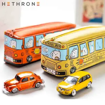 Hethrone Cartoon canvas Large Capacity Pen Case Bus design zipper storage pouch Korea Stationery school pen bag Portable bag
Hethrone Cartoon canvas Large Capacity Pen Case Bus design zipper storage pouch Korea Stationery school pen bag Portable bag