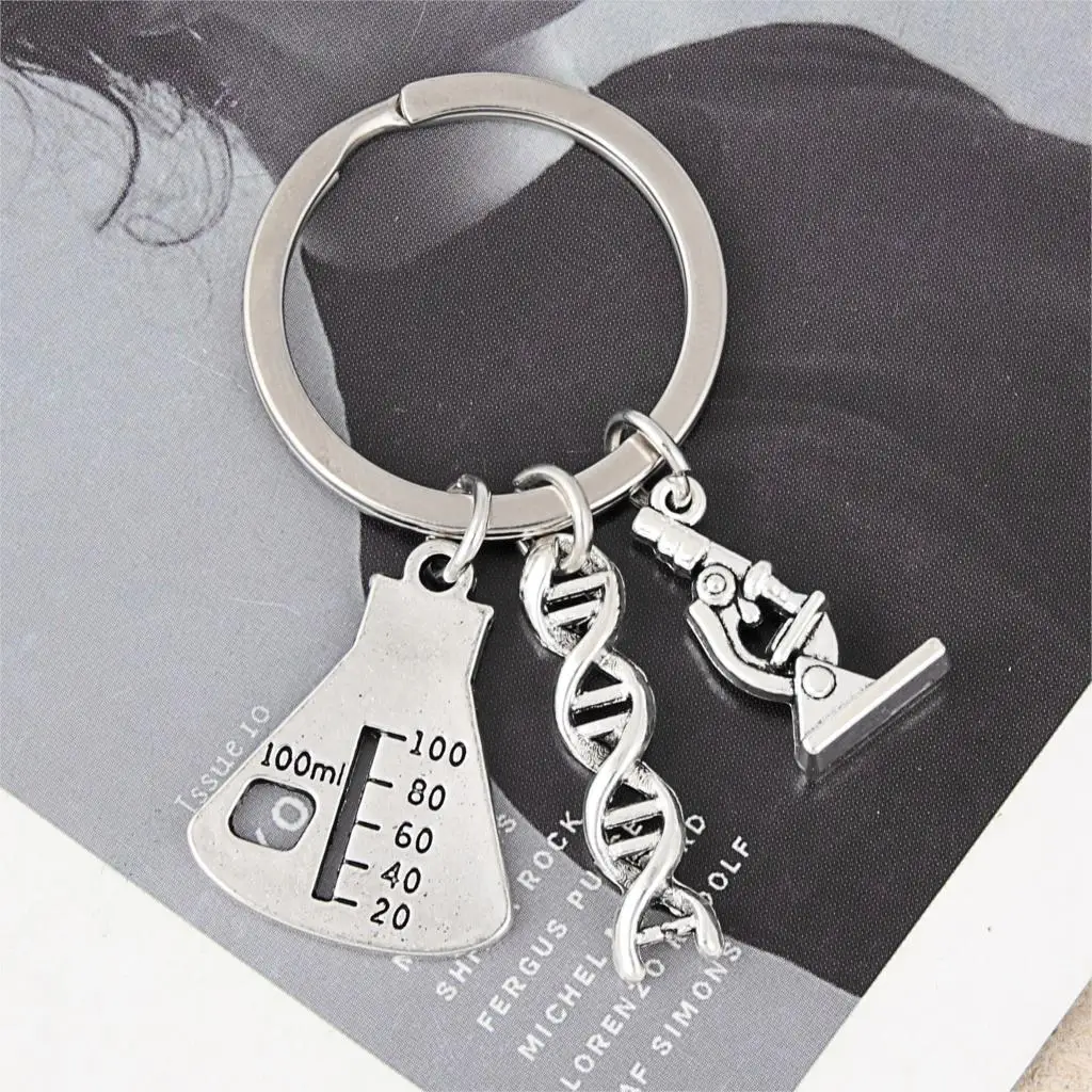 1Pc Doctor Molecular DNA Microscope Keychain Science Microscope Equipment Keyring For Medicine School Gift Jewelry E2699
1Pc Doctor Molecular DNA Microscope Keychain Science Microscope Equipment Keyring For Medicine School Gift Jewelry E2699