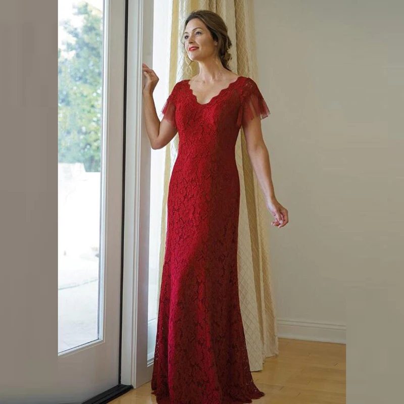 Великолепные Красные кружевные платья-русалки с коротким рукавом для матери невесты, платья с глубоким V-образным вырезом для свадебной вечеринки, 2020
Великолепные Красные кружевные платья-русалки с коротким рукавом для матери невесты, платья с глубоким V-образным вырезом для свадебной вечеринки, 2020