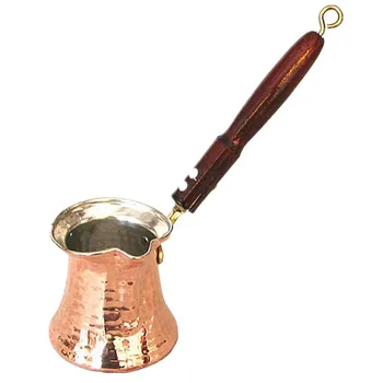 Turkey Native Manual Copper Thickening Coffee Pot Heat Milk Cook Teapot Wooden Handle Thermal Protection Size Optional
Turkey Native Manual Copper Thickening Coffee Pot Heat Milk Cook Teapot Wooden Handle Thermal Protection Size Optional