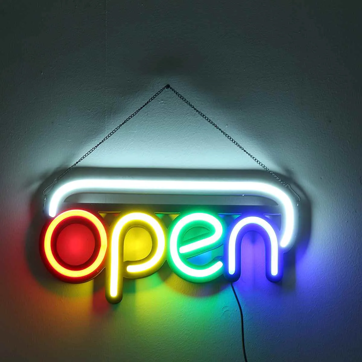 LED OPEN Neon Sign Light Tube Handmade Visual Artwork Bar Club KTV Wall Decoration Neon Bulbs Commercial Lighting 50*25*3cm
LED OPEN Neon Sign Light Tube Handmade Visual Artwork Bar Club KTV Wall Decoration Neon Bulbs Commercial Lighting 50*25*3cm