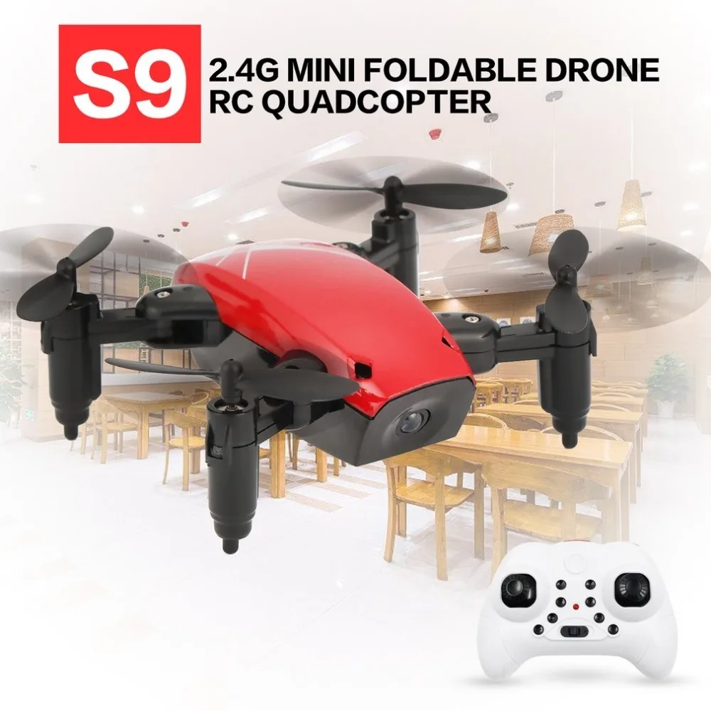S9 2.4G Mini Foldable Drone RC Drone 360 Degree Flip One-Key Return Headless Mode H/L Speed Switch RC Quadcopter with Light
S9 2.4G Mini Foldable Drone RC Drone 360 Degree Flip One-Key Return Headless Mode H/L Speed Switch RC Quadcopter with Light