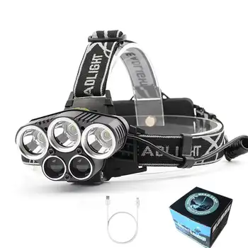 3000LM 6Modes Ultra Bright Headlamp 3xT6 + 2xQ5 LED Headlights Waterproof Hunting Hiking Fishing Zoom Head Lamp USB Rechargeable
3000LM 6Modes Ultra Bright Headlamp 3xT6 + 2xQ5 LED Headlights Waterproof Hunting Hiking Fishing Zoom Head Lamp USB Rechargeable