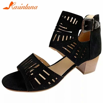 Karinluna 2020 Hot Sale Gladiator Shoes Woman Sandals Female Dropship Square Heels Zip Up Solid Summer Sandals Women Shoes 
Karinluna 2020 Hot Sale Gladiator Shoes Woman Sandals Female Dropship Square Heels Zip Up Solid Summer Sandals Women Shoes