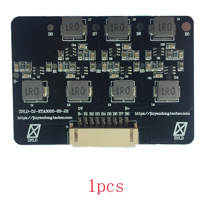 1pcs DIY 2S-8S 1.2A Lithium Battery Active Balance Equalizer Board Li-ion Lifepo4 Inductive Energy Transfer PCB Module | Игрушки и хобби